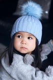 Blue bobble hat (UNISEX) - CHILD