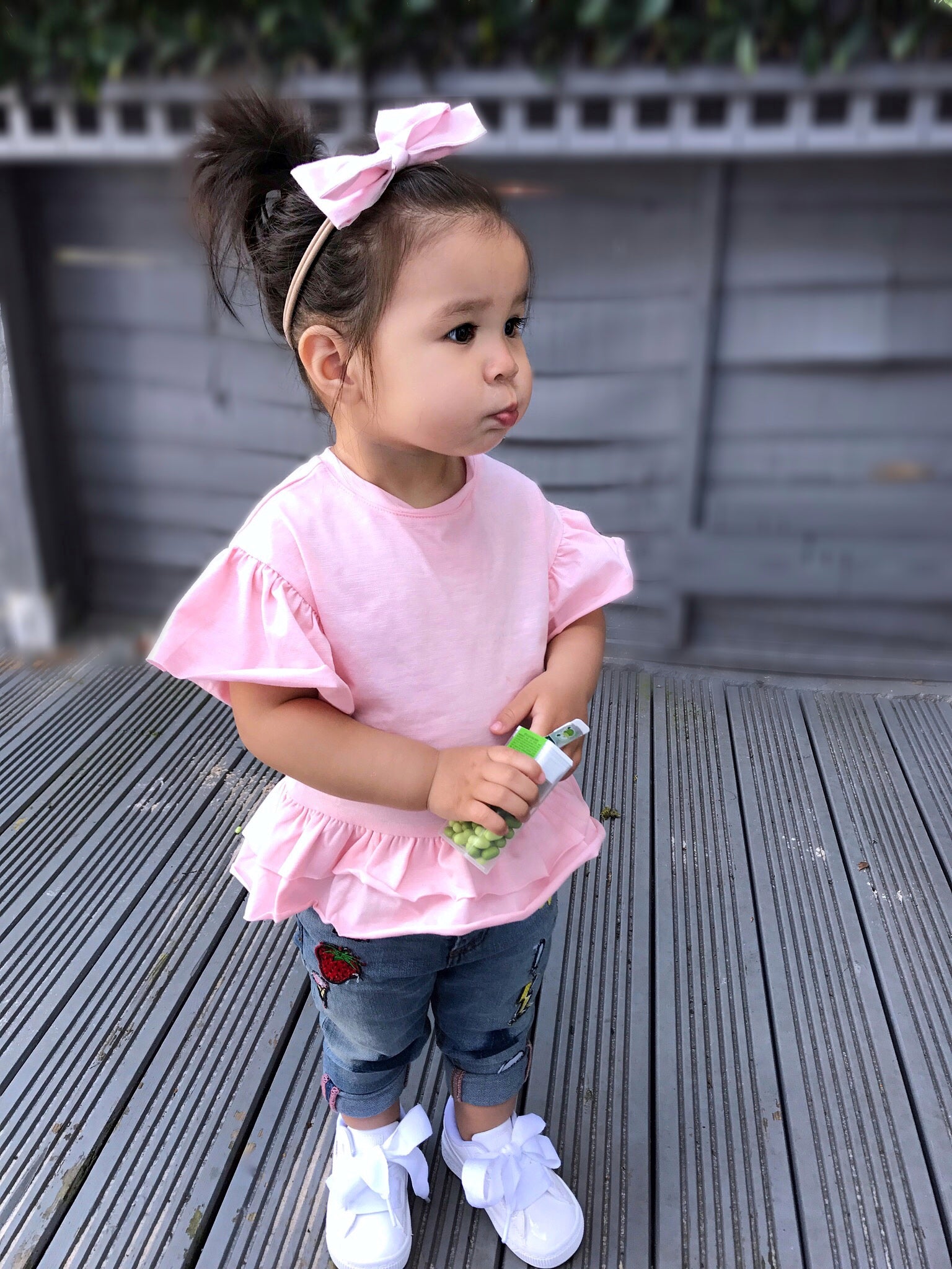 Frilled pink top - CHILD