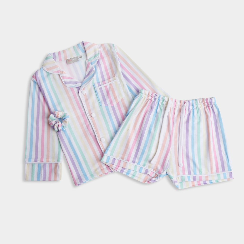 Rainbow striped pyjamas - ADULT
