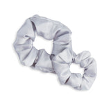 SILVER LUXE satin scrunchies - CHILD & ADULT