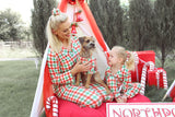 CHRISTMAS checkered print pyjamas   - DOG