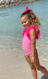 Pink ruffled swimsuit - CHILD