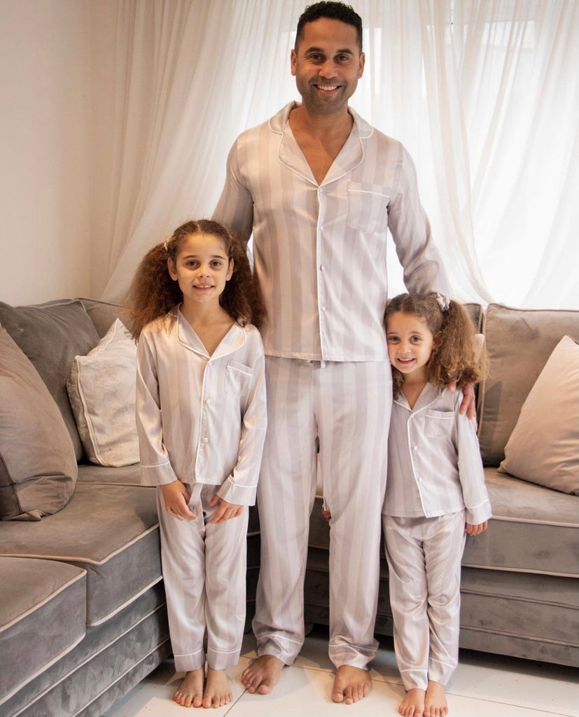 SILVER LUXE satin pyjamas - CHILD